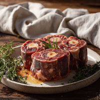 Beef Osso Bucco – British cross-cut beef shank with rich marrow for slow cooking and braising.