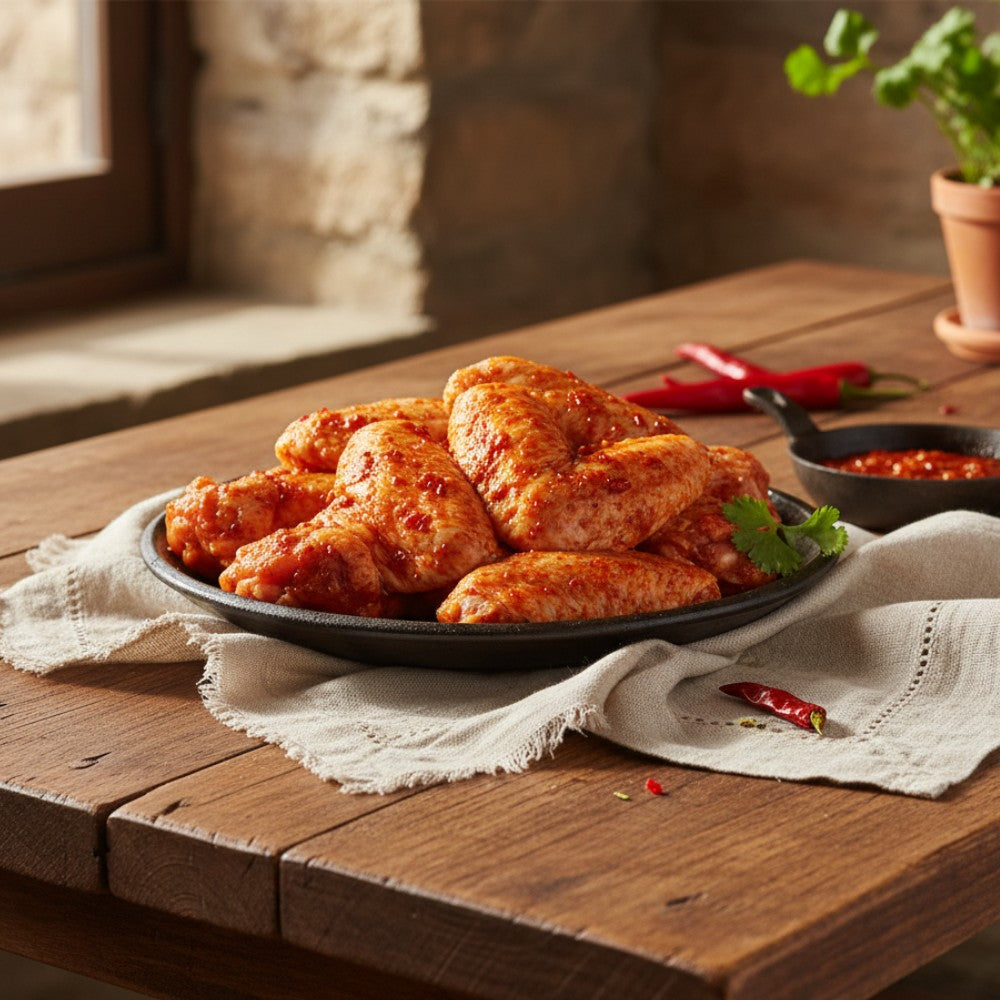 Free Range Chicken Wings - Various Flavours (500g)