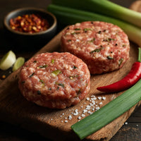 Pork, Leek and Chilli Burger (GF) (2 x 6oz/171g)