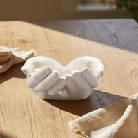 Stone Cupped Hands Bowl - Handmade