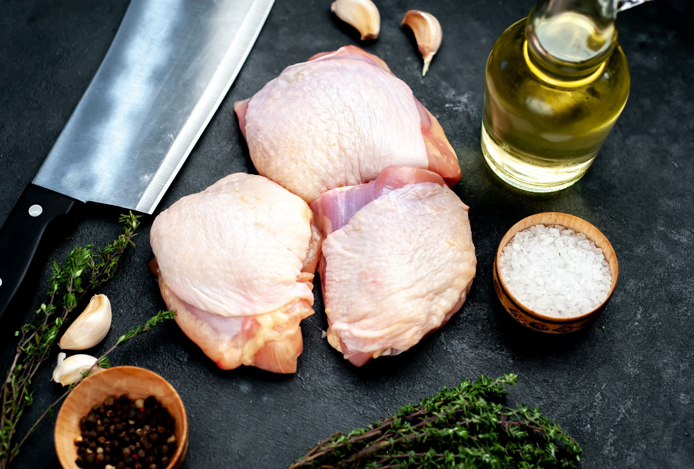 Chicken Thighs Skin On Bone In