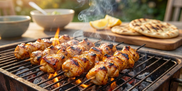 BBQ Chicken Skewers (Garlic Butter Glazed, British Summer Style)