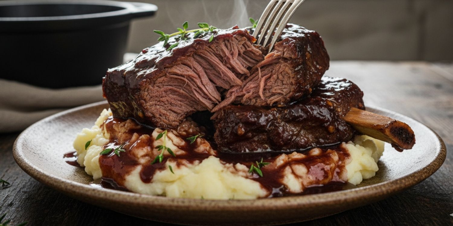 Slow-Braised British Beef Short Ribs Recipe | The Black Farmer