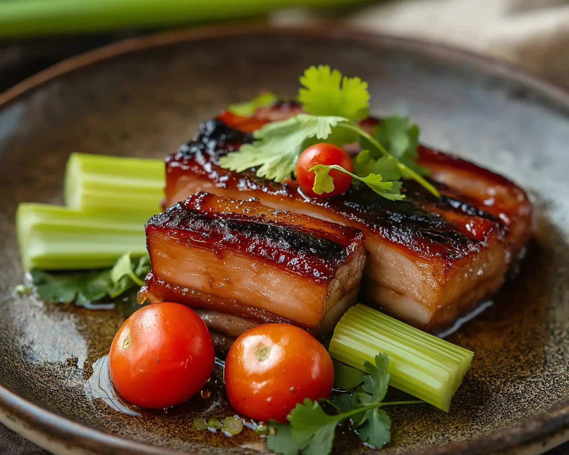 Tropical Honey Glazed Pork Belly