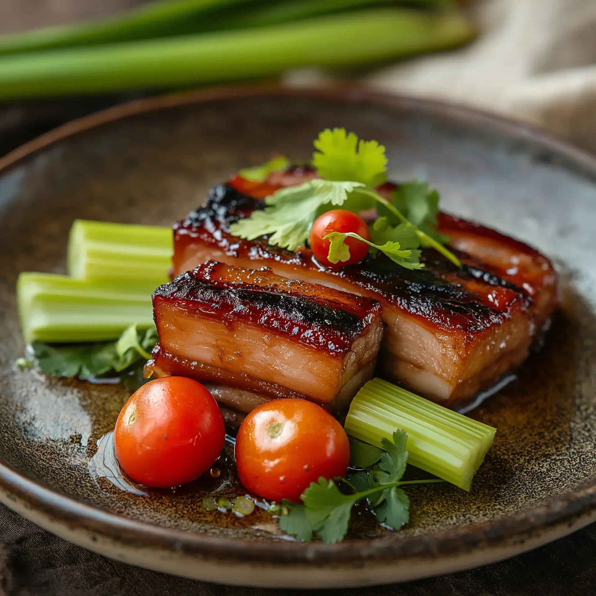 Tropical Honey Glazed Pork Belly