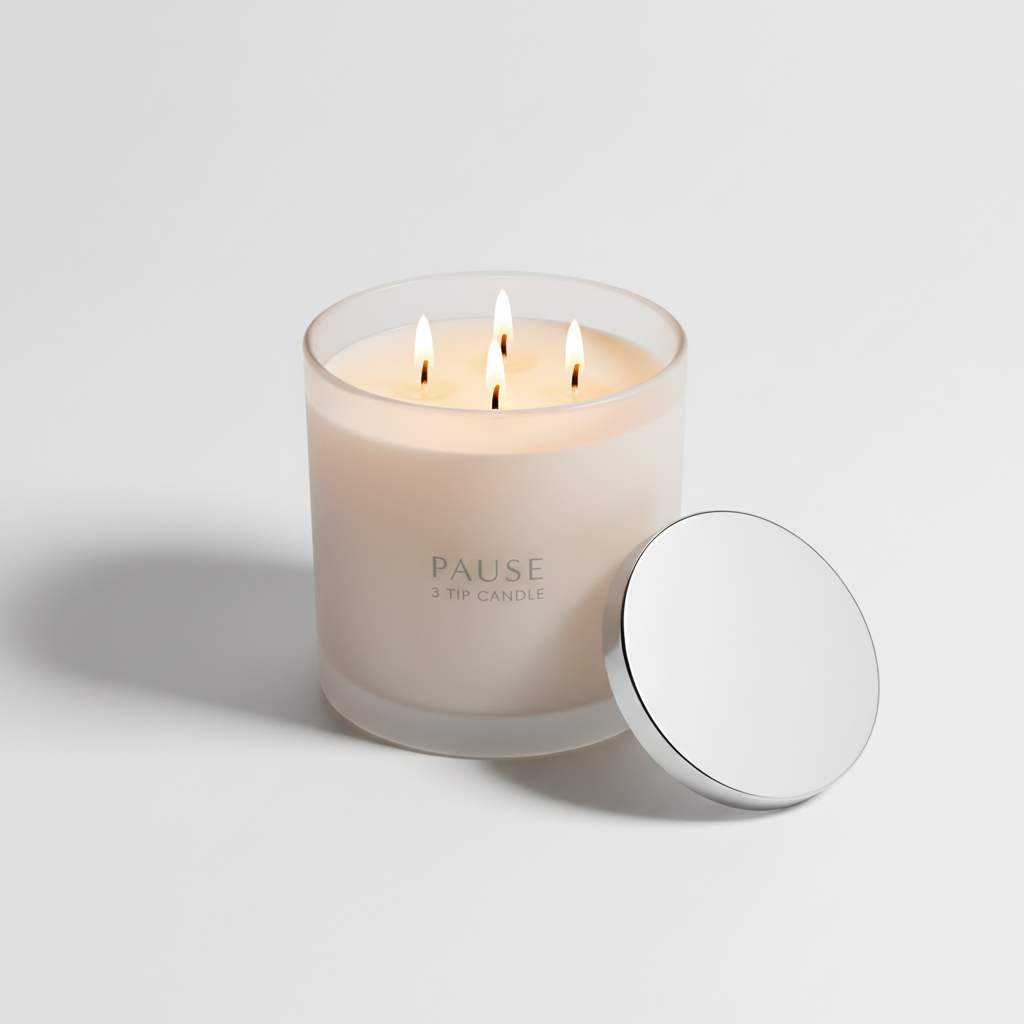Pause 3 Tip Candle
