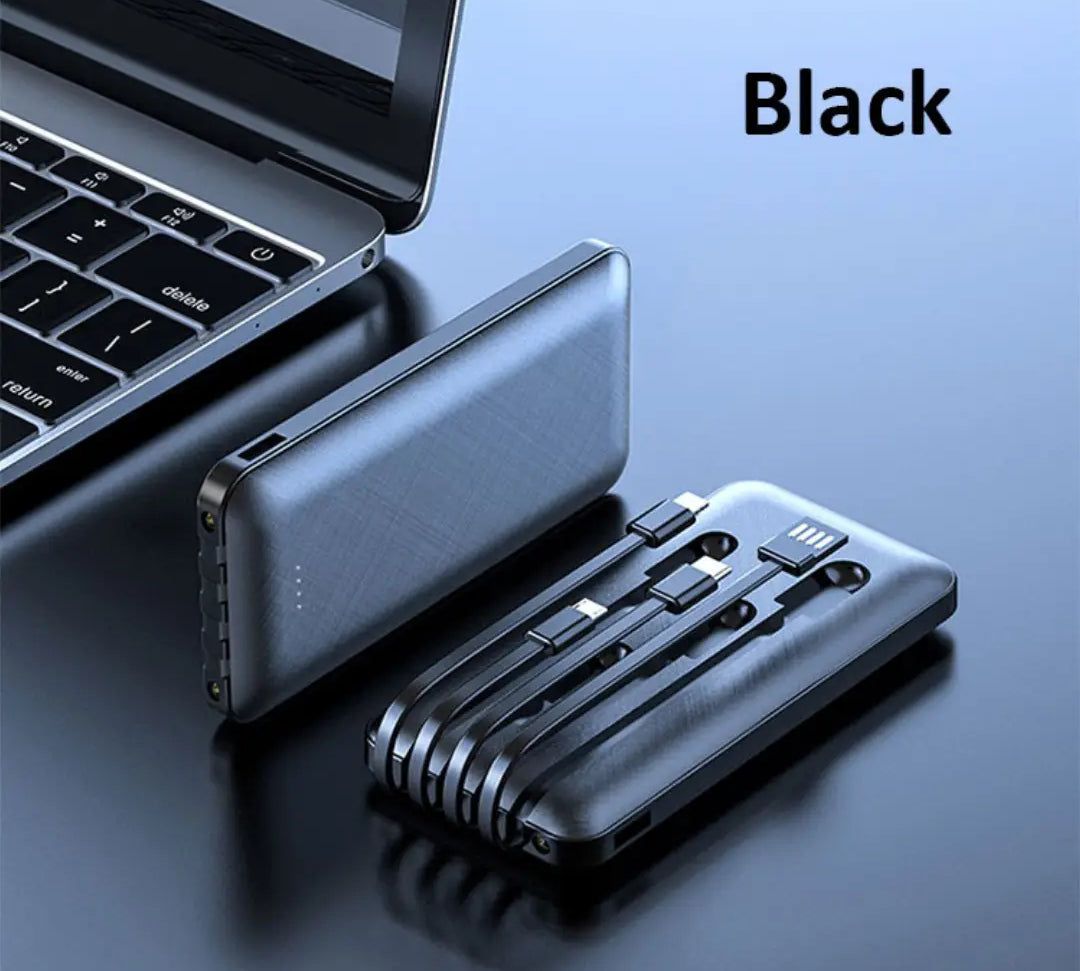Power banks with 3-in-1 Charging Cables 10,000 MAHÃ‚Â 