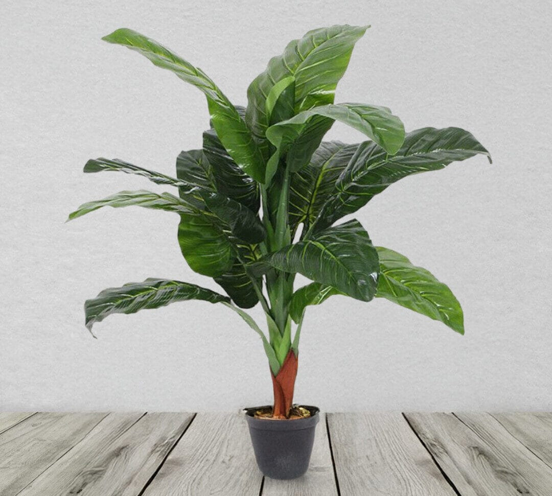 105cm Artificial Elephant Ear Plant (Colocasia) - Extra Large 
