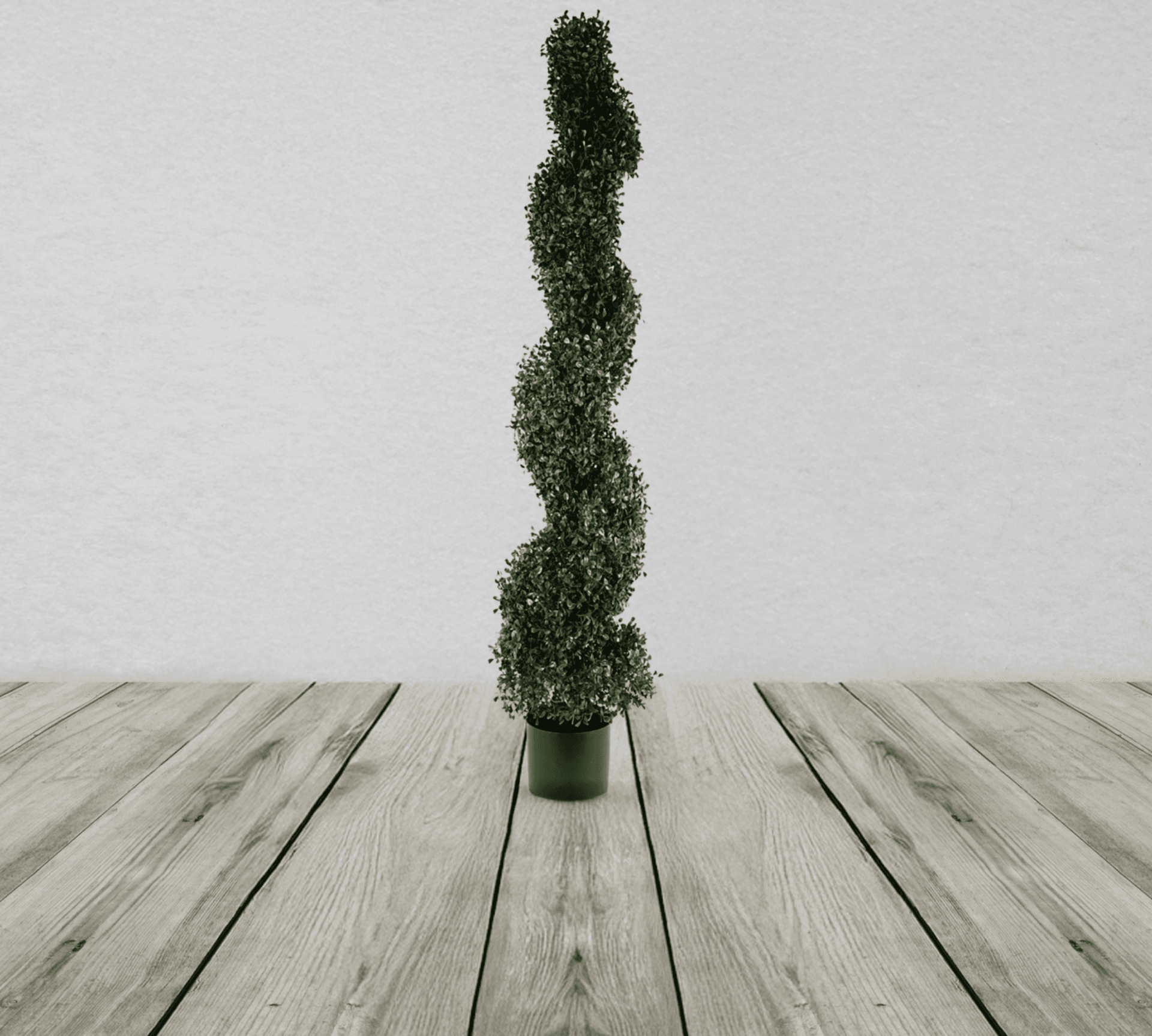 120cm Uv Resistant Boxwood Tree Spiral Topiary 1058 Leaves 1