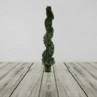 120cm Uv Resistant Boxwood Tree Spiral Topiary 1058 Leaves 1