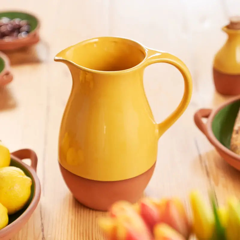 Sintra Glazed Terracotta Jug