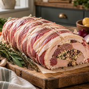 4 Bird Roast - Chicken, Duck, Pheasant & Partridge - Bacon Topped & Stuffed