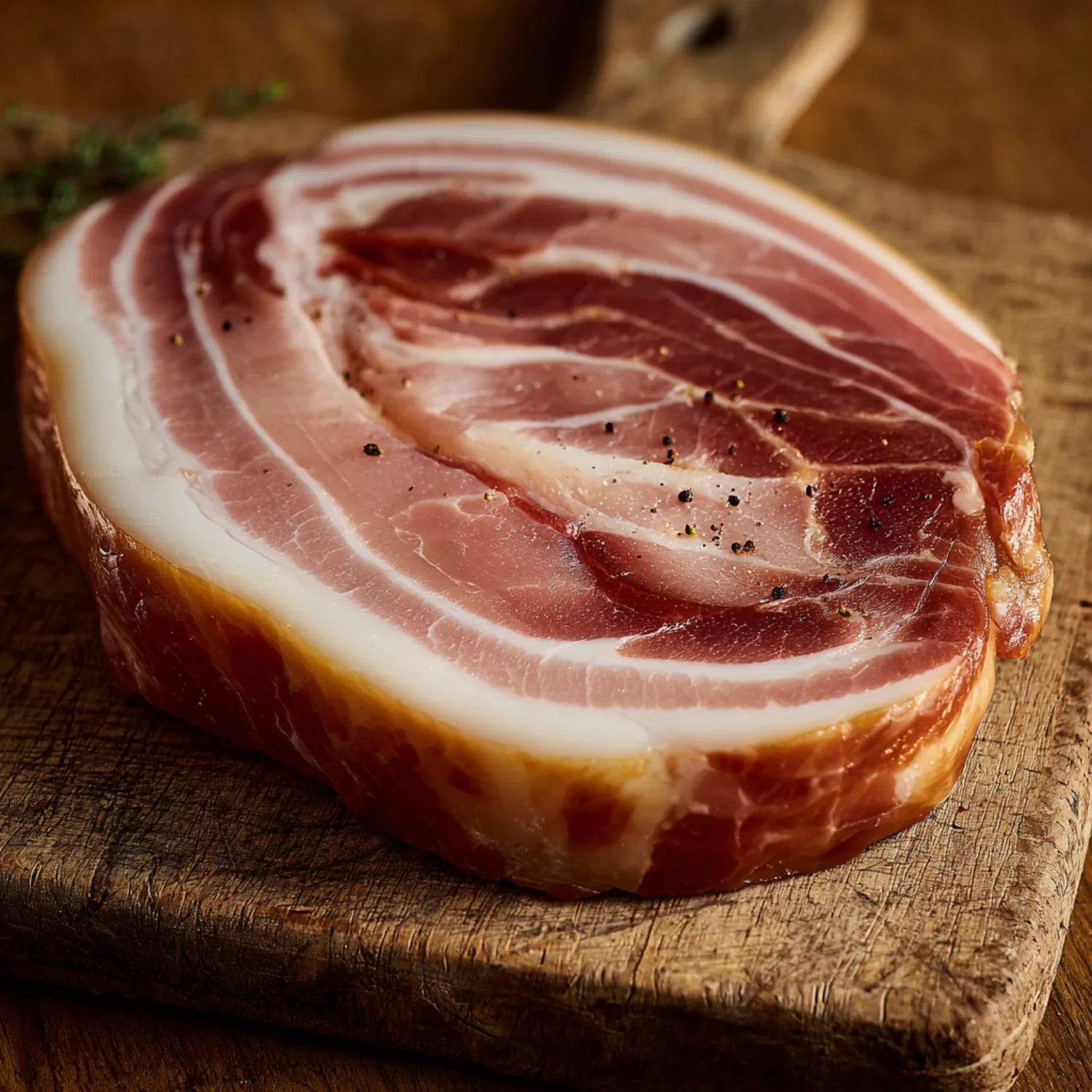 The Black Farmer Bacon – Rind On Smoked Middle (300g) | Buy Pork Online