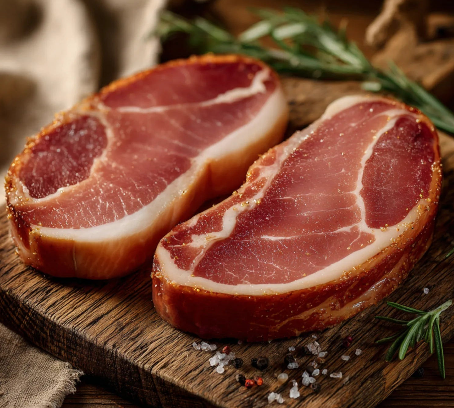 Smoked bacon steak – The Black Farmer premium British pork – buy pork online