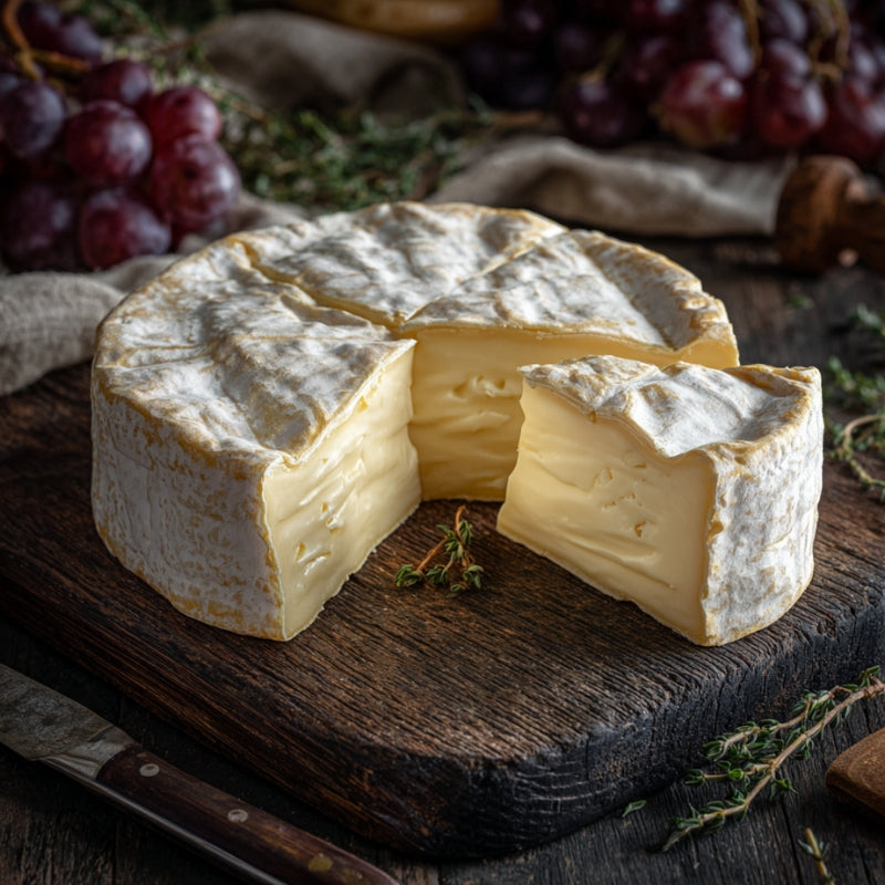 Brie Rust Bruton Brie Organic 200g | Soft Organic British Brie – The Black Farmer