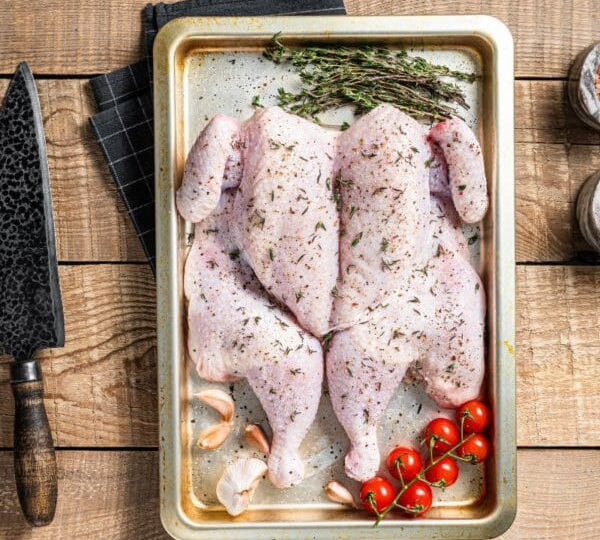 Free Range Spatchcock Chicken from The Black Farmer — British poultry ideal for BBQs, roasts, and grilling.