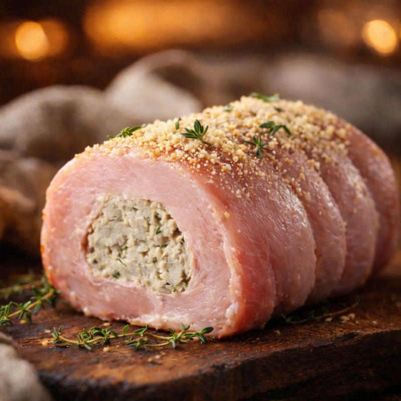 Chicken - Whole, Boneless, Rolled & filled with GF Stuffing