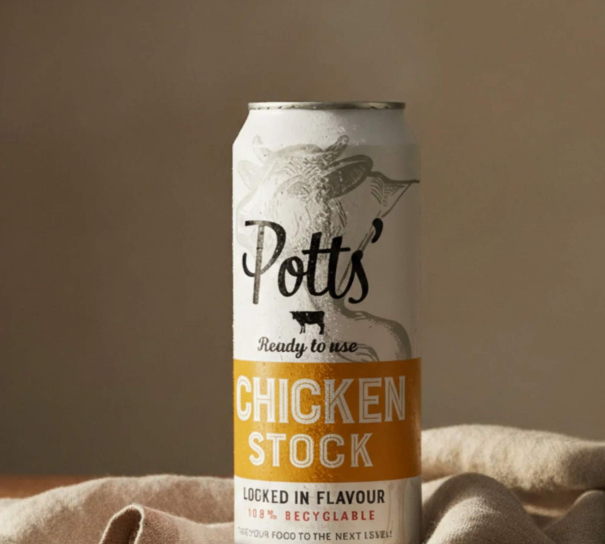 Potts Chicken Stock in a Can 500ml — natural chicken stock for soups, stews and gravies.