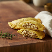 2 x Authentic Caribbean Patties, (180g each) – Choice of Chicken, Jerk, Lamb, Saltfish & Vegetable