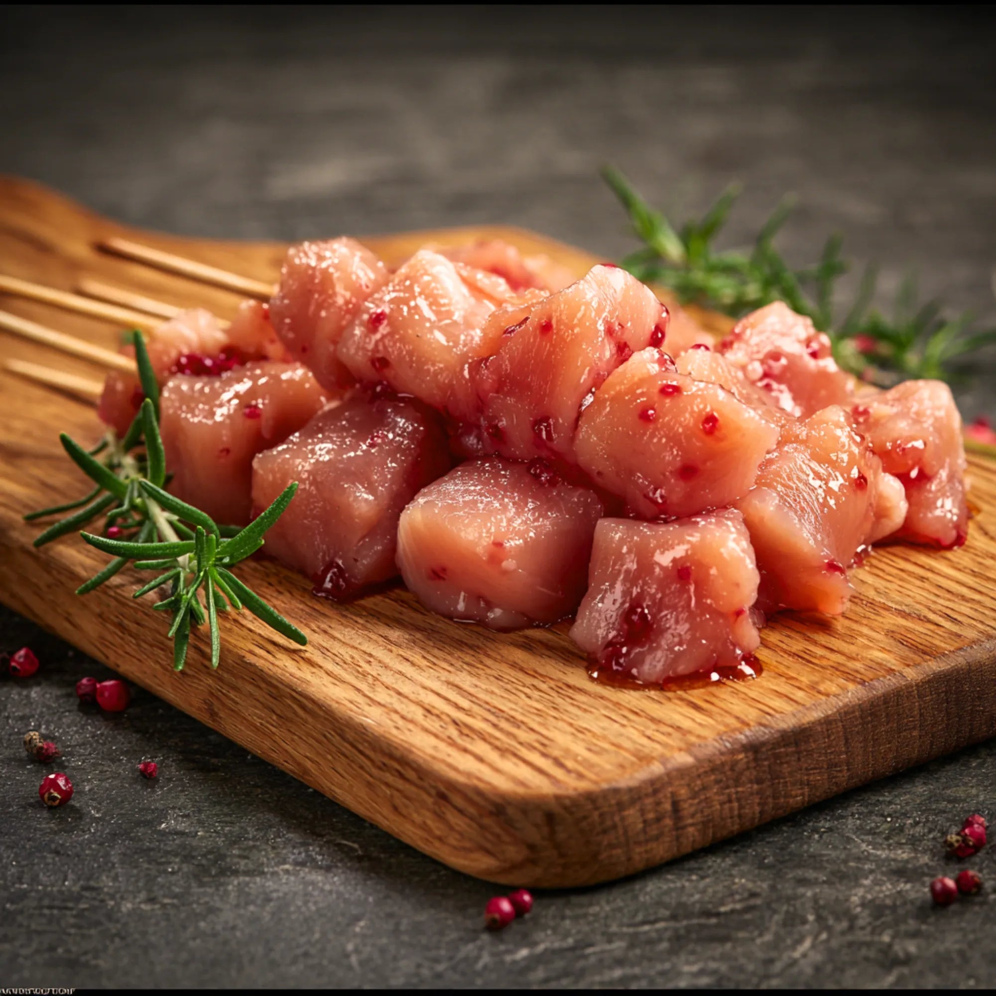 Diced_Chicken_Breast_Kebab_Free_Range_Redcurrant_Rosemary_Glazed_GF_3_X_100G.webp