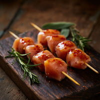 Free Range Chicken Breast Kebab, Diced, Sweet Chilli Glazed (GF) (3 x 100g)