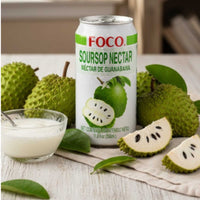 Bottle of Foco Soursop Nectar tropical fruit drink