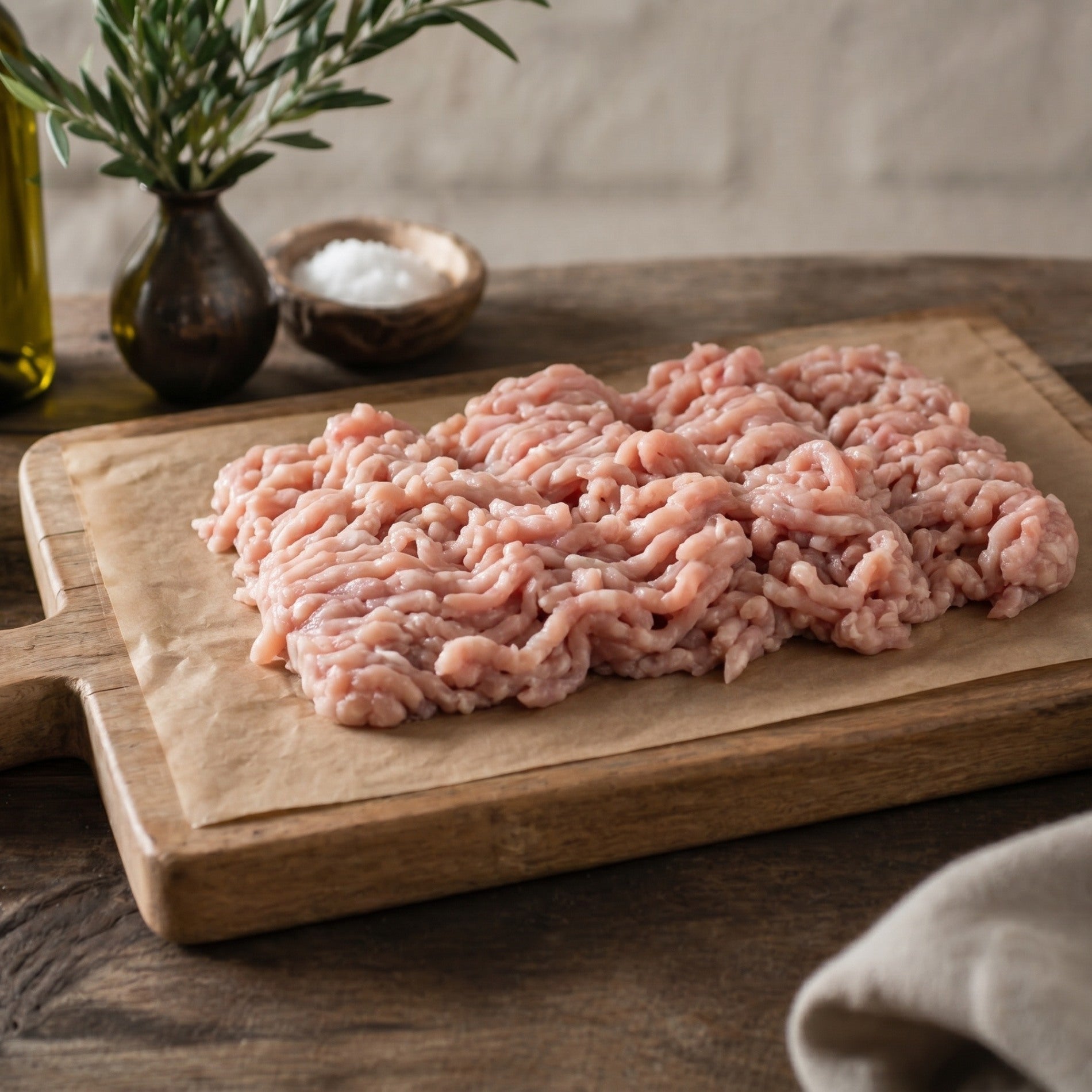 Free Range Chicken Mince in recyclable tray — lean British poultry from The Black Farmer