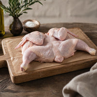 Free Range Spatchcock Chicken from The Black Farmer — British poultry ideal for BBQs, roasts, and grilling.