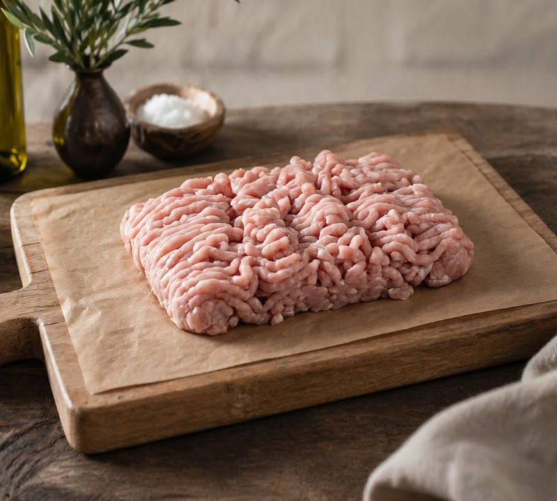 Free Range Chicken Mince in recyclable tray — lean British poultry from The Black Farmer