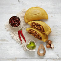 2 x Authentic Caribbean Patties, (180g each) - Choice of Chicken, Jerk, Lamb, Saltfish & Vegetable