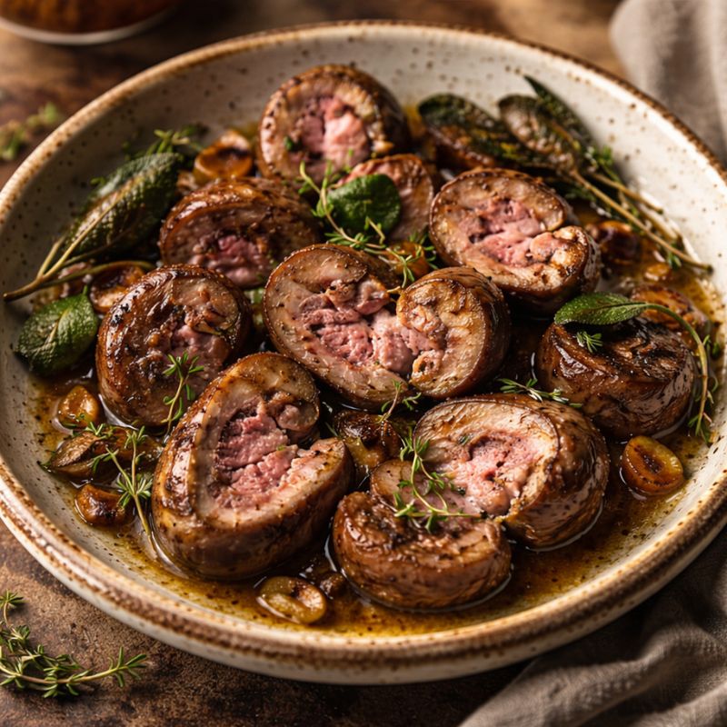 cooked lamb kindey