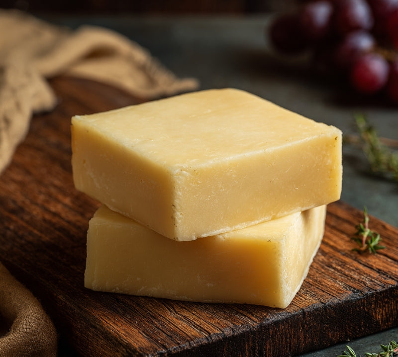 Longman’s Mild Cheese 400g block showing smooth, creamy British mild cheese.