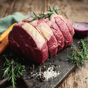 Mini British Beef Roasting Joint (500g) – lean cut with fat cap, ideal for smaller roasts or sandwiches from The Black Farmer