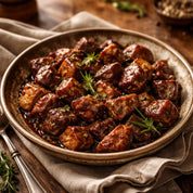 cooked mixed game diced