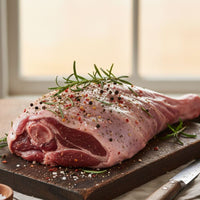 Mutton Leg Bone-In — premium cut of mature mutton with rich flavour, ready for roasting or curry.