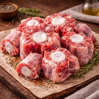 1kg pack of diced British oxtail — rich, collagen-packed beef ideal for slow-cooked stews and Caribbean dishes.