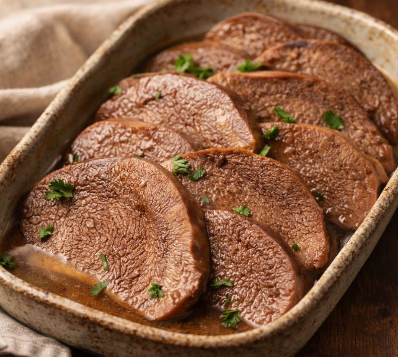 cooked ox tongue