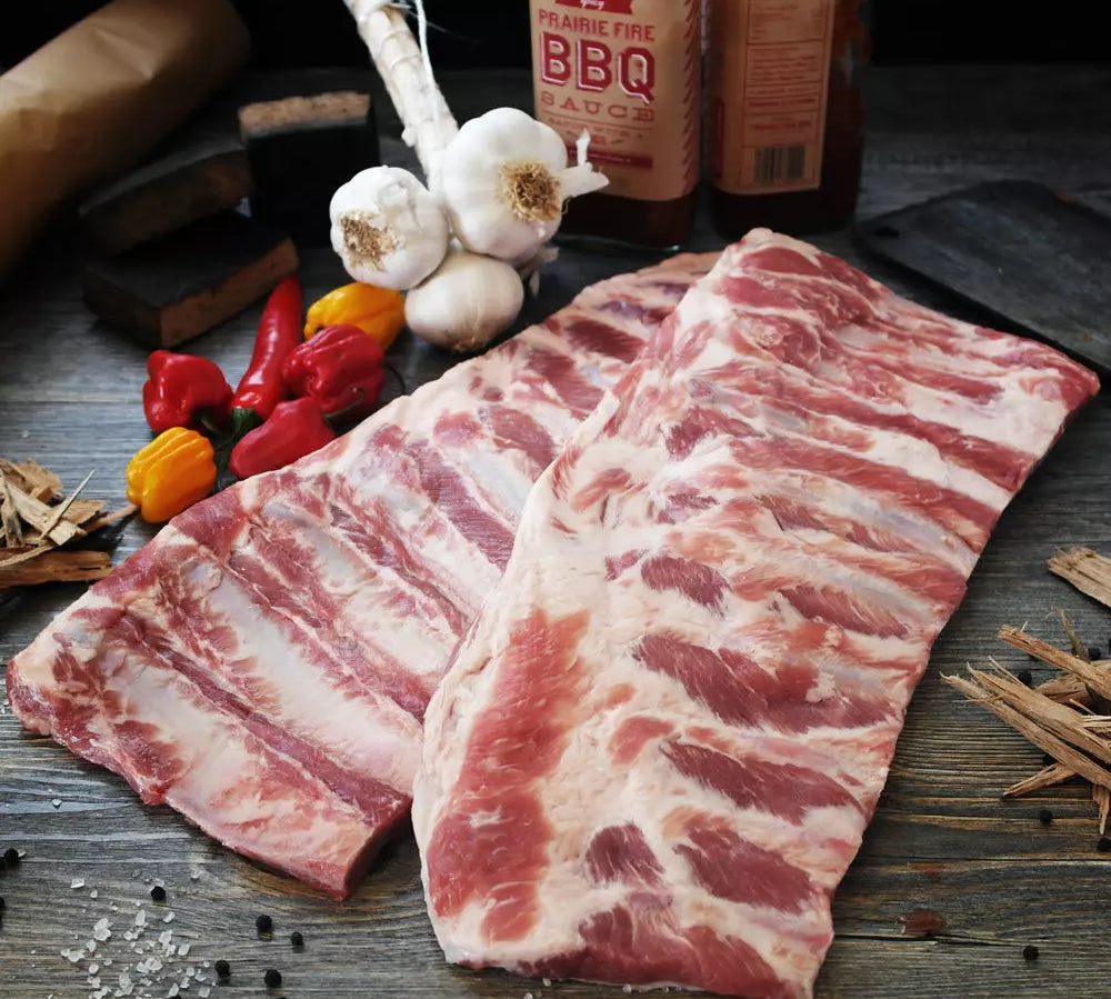 British pork ribs rack – free -range pork ribs for BBQ, roasting and slow cooking available to buy online