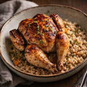 cooked poussin whole