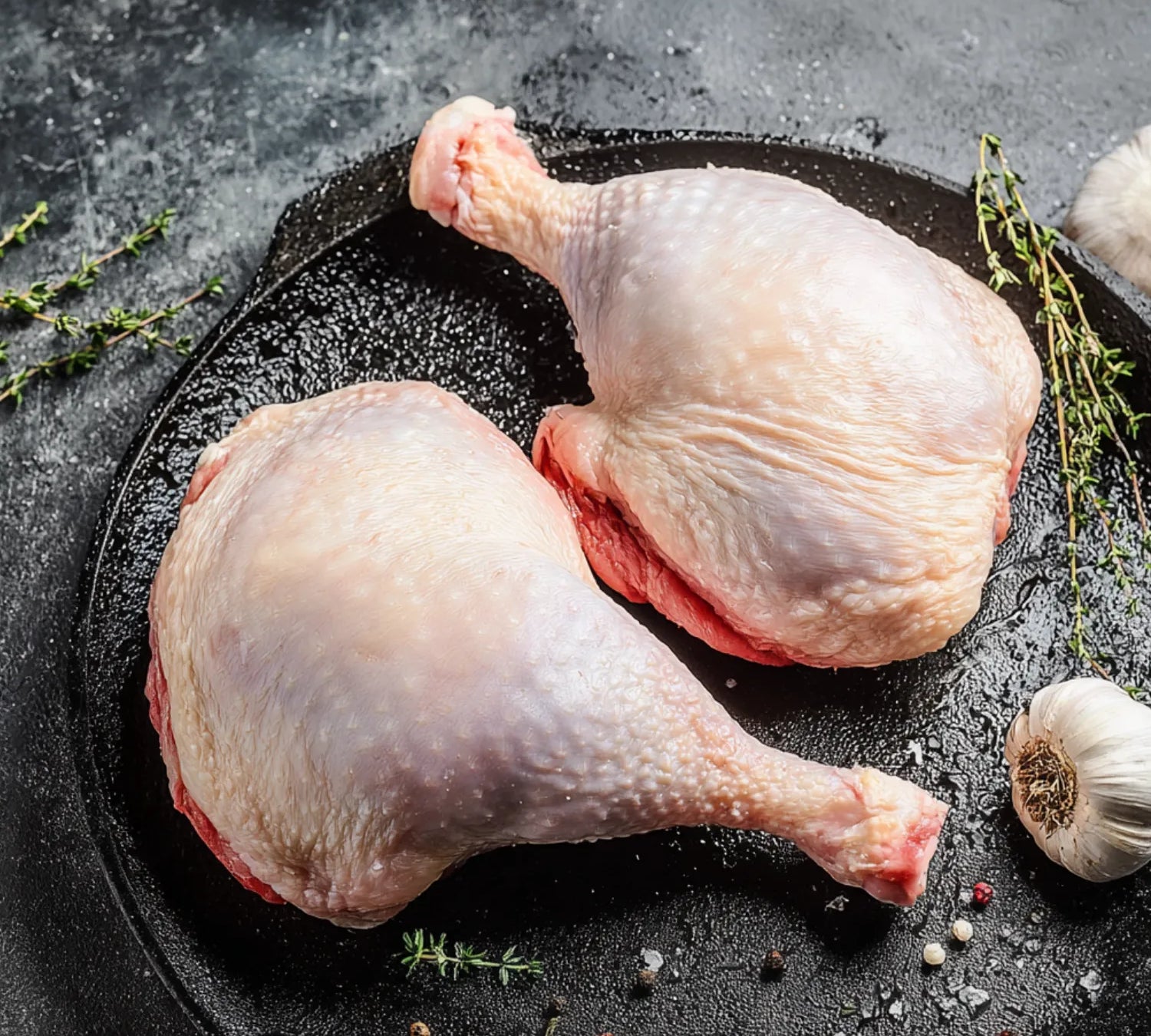 Free Range Duck Legs raw pack showing premium British poultry with rich flavour, ideal for roasting or braising.
