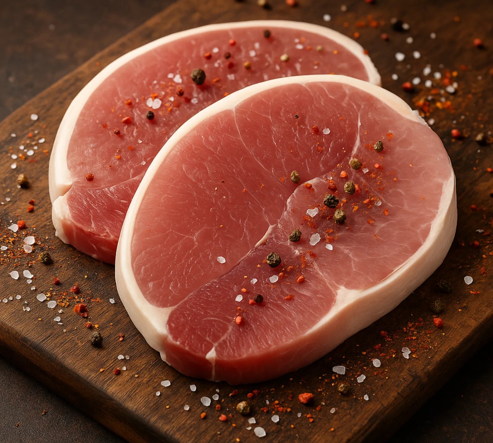 Dry-Cured Gammon Steak from The Black Farmer — British pork steak, hand-cured for rich flavour, ideal for grilling or frying.