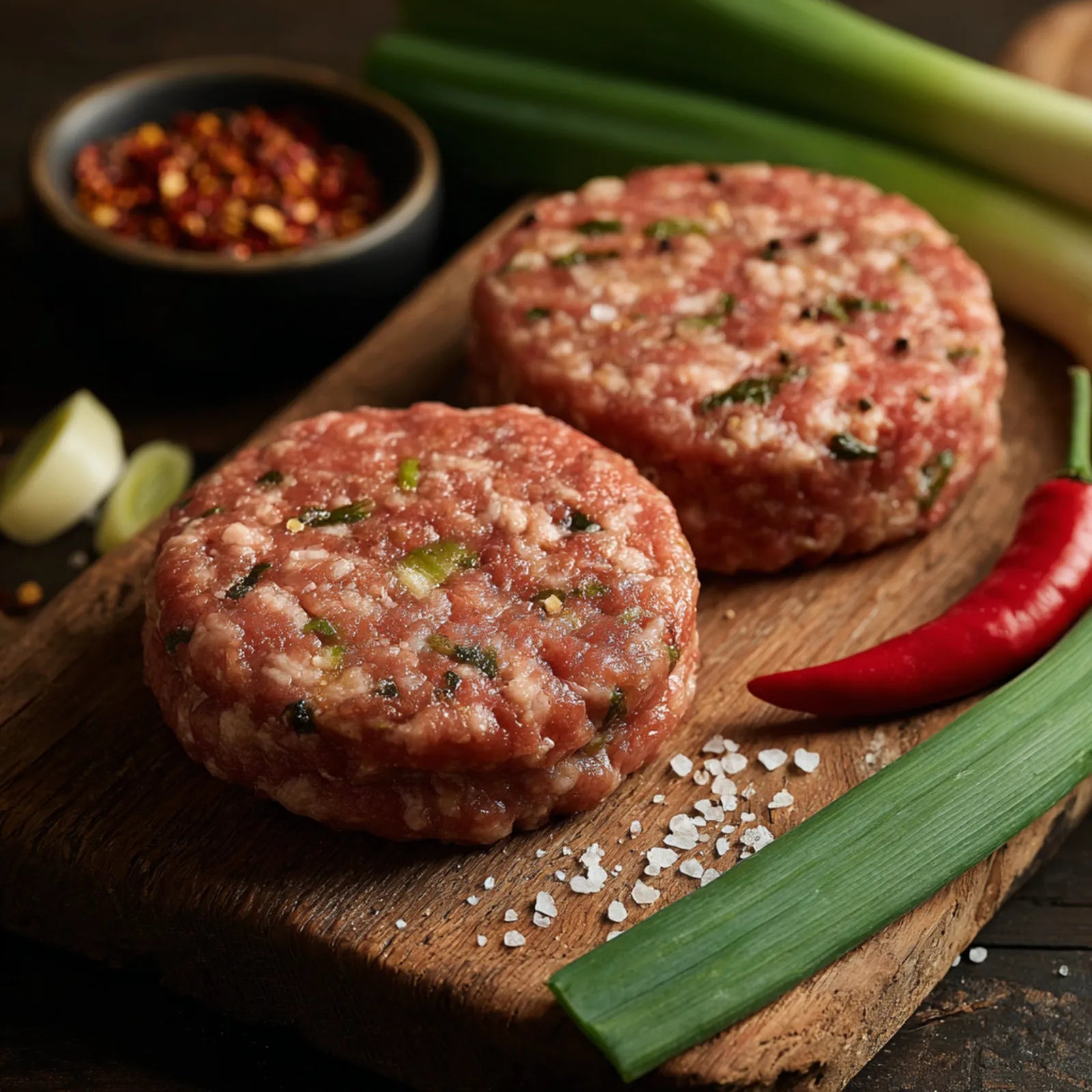 RAW_Pork_and_leek_chili_burger.webp