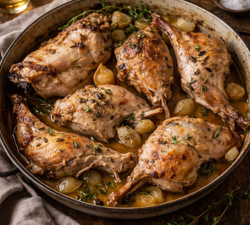 cooked Rabbit, Whole, Jointed