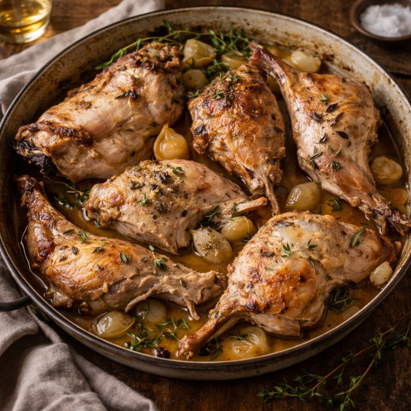 cooked Rabbit, Whole, Jointed