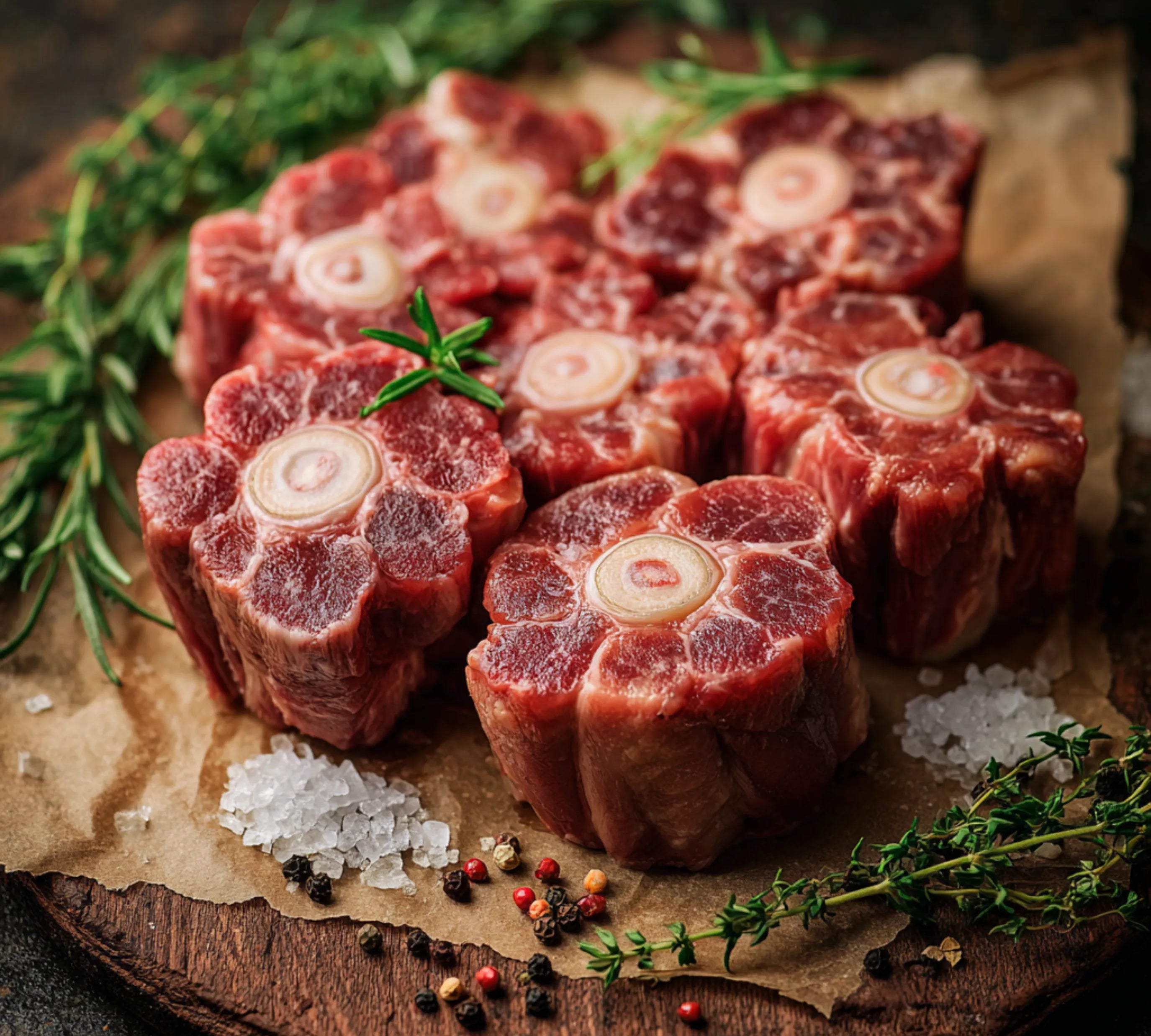 1kg pack of diced British oxtail — rich, collagen-packed beef ideal for slow-cooked stews and Caribbean dishes.