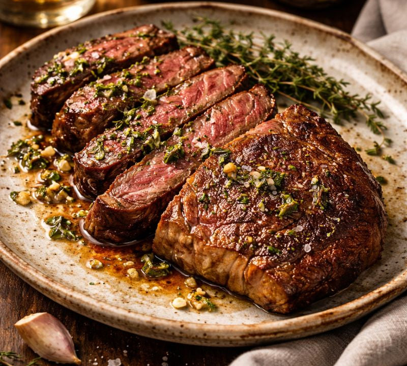 Cooked Veal Rump Steak