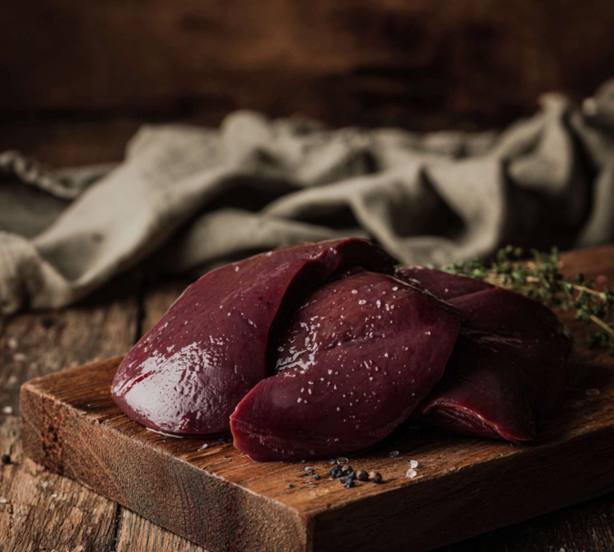 British veal liver from The Black Farmer — tender, ethical, and rich in nutrients.