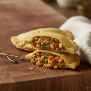 2 x Authentic Caribbean Patties, (180g each) – Choice of Chicken, Jerk, Lamb, Saltfish & Vegetable