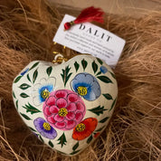 Hand-Painted Hanging Heart Decoration