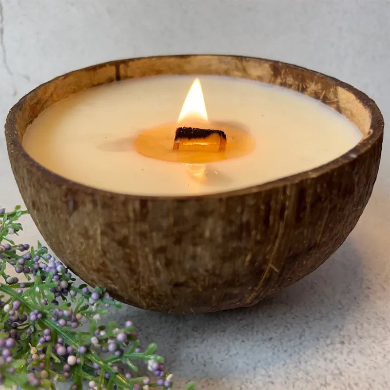 Coconut Shell Candle - Eco-Friendly Luxury Scents